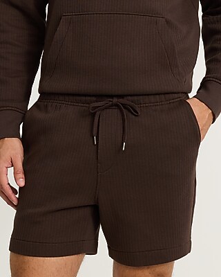 6" Drawstring Ribbed Sweatshorts