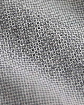 6" Mini Houndstooth Linen-Blend Shorts