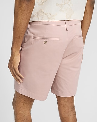 7" Comfort Waist Hyper Stretch Chino Shorts in Sea Blue - image 3