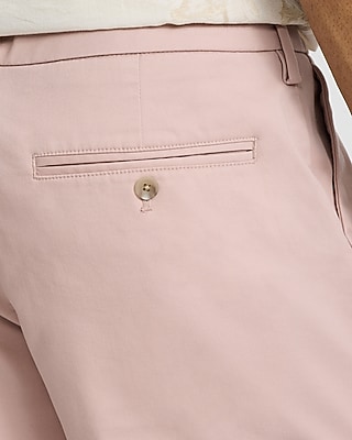 7" Comfort Waist Hyper Stretch Chino Shorts in Sea Blue - image 4