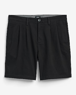 8"  Comfort Waist Hyper Stretch Double Pleat Chino Shorts