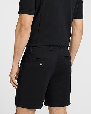 8"  Comfort Waist Hyper Stretch Double Pleat Chino Shorts