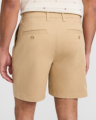 8"  Comfort Waist Hyper Stretch Double Pleat Chino Shorts