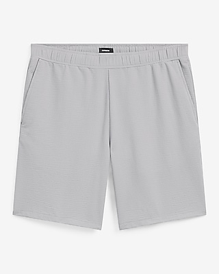 9" Seersucker Everyday Performance Hybrid Elastic Waist Suit Short