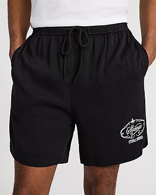 Eternal Summer Drawstring Elastic Waist Black Shorts