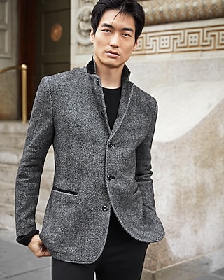 Ameri（アメリ）の「CONVERTIBLE HERRINGBONE JACKET（テーラード 