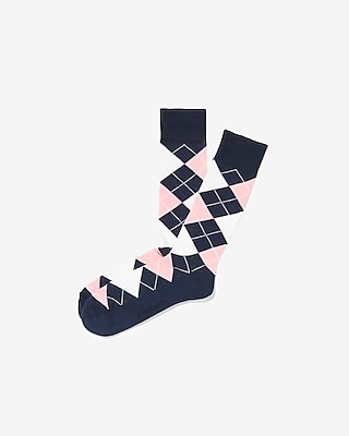 blush and navy men's socks