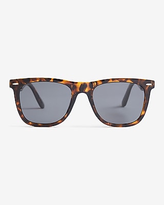 Foldable Tortoise Angular Sunglasses | Express display picture 2