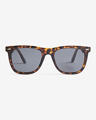 Foldable Tortoise Angular Sunglasses | Express display picture 3