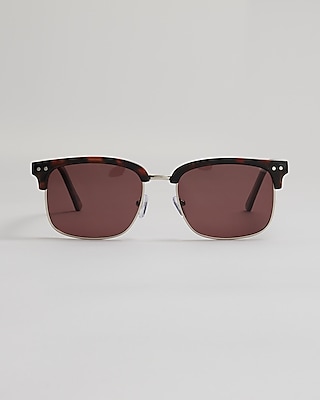 Tortoise Browline Sunglasses