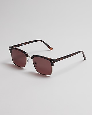 Tortoise Browline Sunglasses