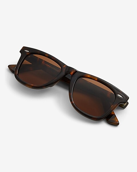 Tortoise Rounded Square Sunglasses | Express