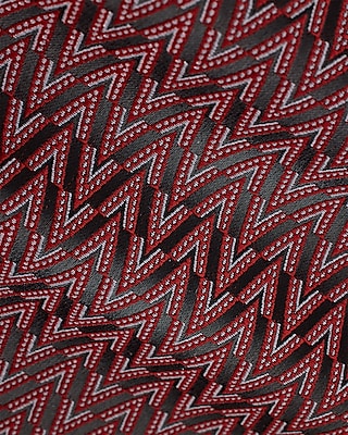 Red Geo Jacquard Pocket Square