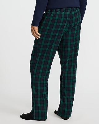 Green Plaid Flannel Pajama Pant