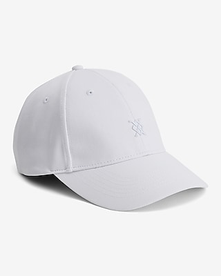 White Mini X Logo Baseball Hat | Express