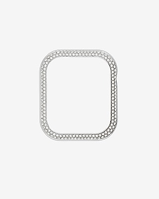 Silver Rhinestone Watch Case