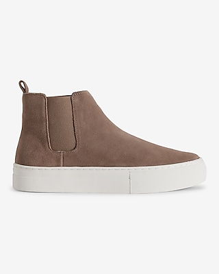 Brian Atwood X Express Genuine Suede Chelsea Sneakers