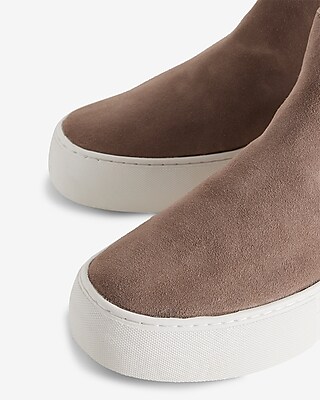 Brian Atwood X Express Genuine Suede Chelsea Sneakers