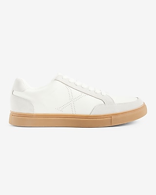 Genuine Suede X Logo Gum Sole Sneakers