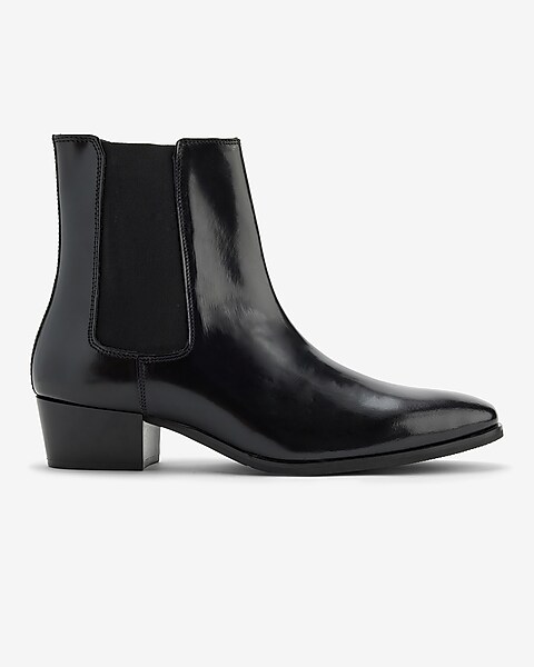 Genuine Leather Heeled Chelsea Boots | Express
