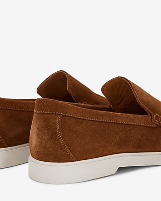 Coach Brown Suede Slip-On with tan sole hybrid loafers Amazon.com | COACH Men main image 3