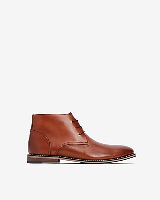 cognac chukka boots