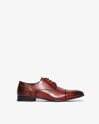 brown cap toe dress shoes