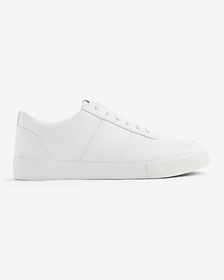 basic white sneakers