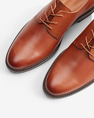 express brown dress shoes Polished Leather Dress Shoes