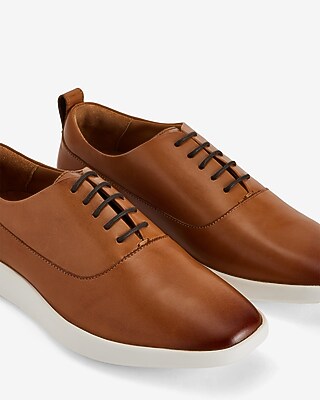 express brown dress shoes The Black Tux Leather Shoes In Brown