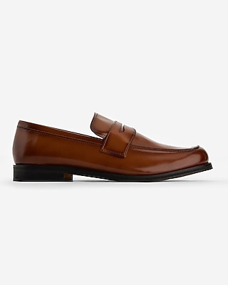 Cognac Leather Loafer Dress Shoes