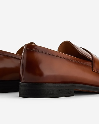 Cognac Leather Loafer Dress Shoes