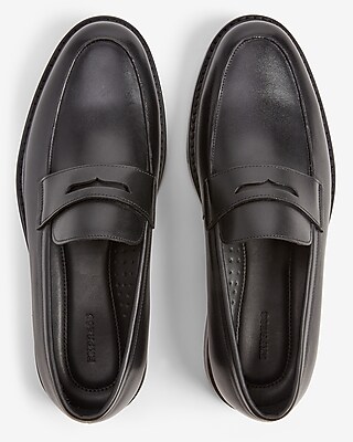 Express Genuine Leather Loafer Dress Shoes Genuine Leather Loafer Dress Shoes | Express main image 2
