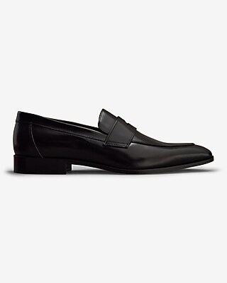 Express Genuine leather slip on loafers in black NEW Express MEN main image 4