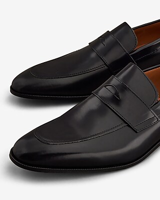 Edition Black Genuine Leather Loafers | Express display picture 3