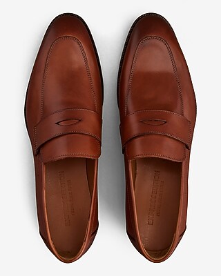 Edition Cognac Genuine Leather Loafers | Express display picture 3