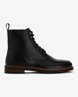 Black Genuine Leather Hiker Boot | Express display picture 2