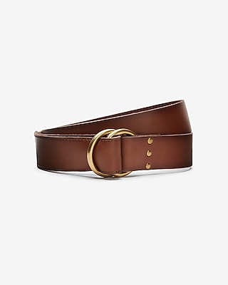 Brown Leather O Ring Belt Express