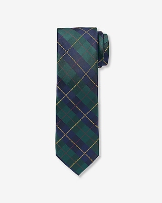 Classic Green Plaid Tie