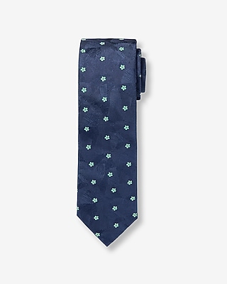 Classic Navy Geo Floral Tie