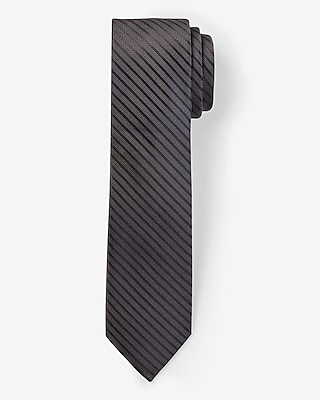 Black Diagonal Stripe Tie