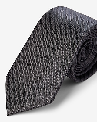 Black Diagonal Stripe Tie