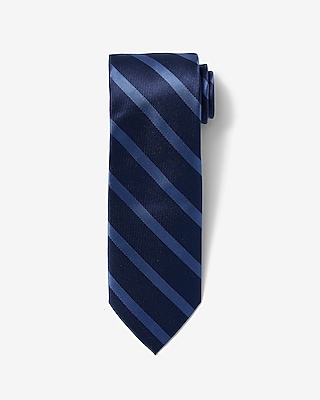 Classic Blue Varsity Striped Tie