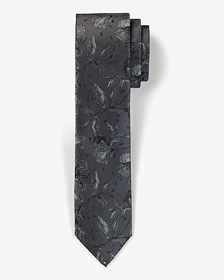 Black Floral Tie | Express