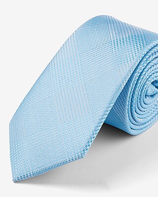mens blue plaid tie