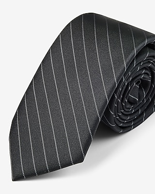 Black Striped Tie