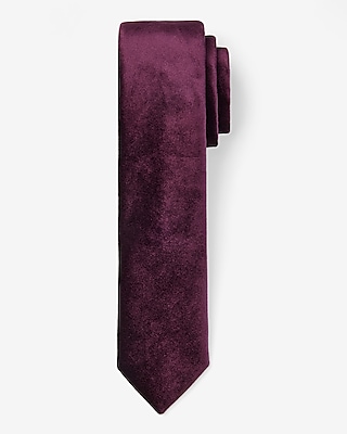 Burgundy Velvet Tie