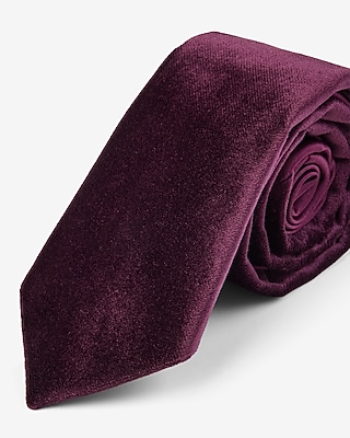 Burgundy Velvet Tie