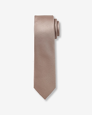 Narrow Pink Solid Tie
