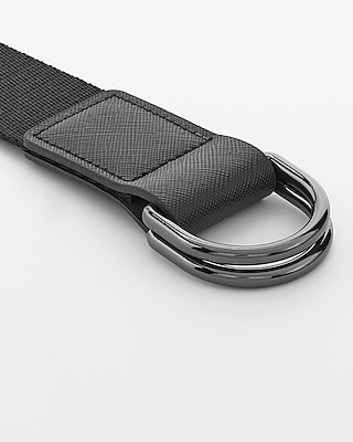 Faux Leather Web Belt